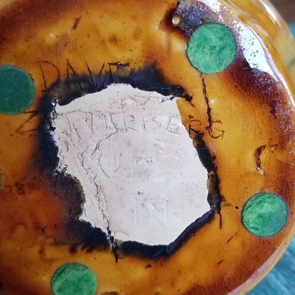 Handmade Glazed Pottery Jug - Picture 2 of 3